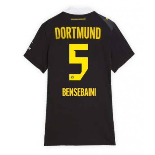 Borussia Dortmund Ramy Bensebaini #5 Udebanetrøje Dame 2026-27 Kortærmet